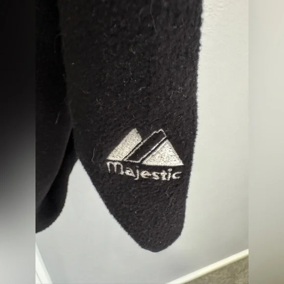 Men’s Majestic Boston Bruins 3/4 Zip Up Fleece Jacket - Picture 4 of 4